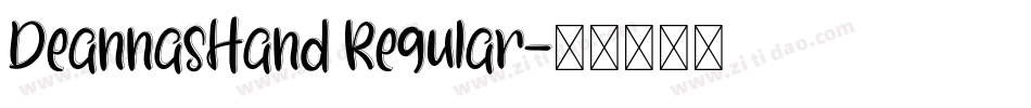 DeannasHand Regular字体转换